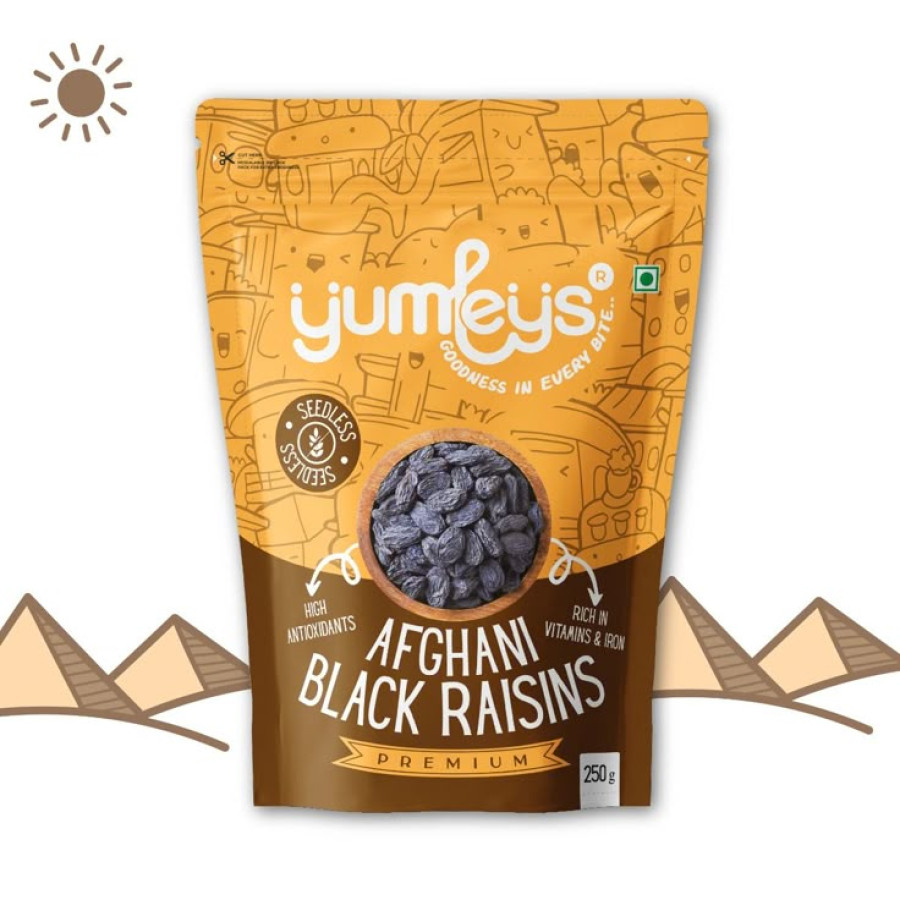 Black Raisins with Seeds – 250g